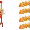 Nostalgia CCP510 Vintage 6-Ounce Commercial Popcorn Cart with 24 4-Ounce Premium Popcorn, Oil & Seasonings Packs