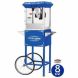 Great Northern Popcorn Blue 6098 8-oz Foundation Popcorn Machine and Cart - 0