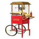 Nostalgia CCP1000RED 59-Inch Tall Commercial 10-Ounce Kettle Popcorn Cart