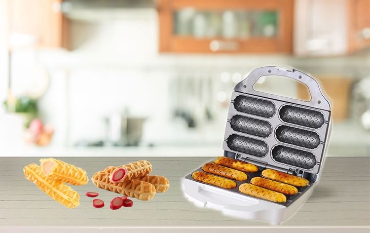 J-Jati J-Jati SW230B J-JATI Waffle Corn Dog Maker Hot Dog Presser