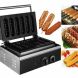 VEVOR Crispy Machine 1550 Wattage Lolly Hot Maker 6 Pcs Non-stick Sausage Hot Dog Machine - 0