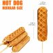 Hot Dog Waffle Maker Commercial 6 PCS Lolly French Hotdog molds 110v | stainless steel Crispy Baking Corn Dog, Sausage Waffles Non-Stick Maker Machine Electric Muffin by ALDKitchen (MANUAL) - 1