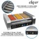 Clevr Commercial 11 Roller and 30 Hotdog Grill Cooker Warmer Hot Dog Machine - 1