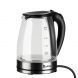 1.8L Electric Kettle Glass Stainless Steel 1500W Household Quick Heating Boiling Pot Auto Power-off Water Boiler - 1