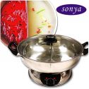 Sonya Shiu Shiu Hot Pot Electric Mongolian Hot Pot W/DIVIDER UL Approved for safety
