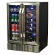 NewAir (AWB-360DB) 18-Bottle and 60-Can Capacity Built-in Dual Zone Wine and Beverage Fridge - 0
