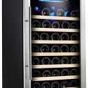 Kalamera Wine Cooler 50 Bottle Single Zone Refrigerator with Digital Temperature Display