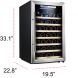 Kalamera Wine Cooler 50 Bottle Single Zone Refrigerator with Digital Temperature Display - 1