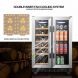 Lanbo 18 Bottle 55 Cans Built-in Wine and Beverage Refrigerator, 24 Inch Wide - 3