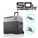 50 Liter Electric Cooler Portable Refrigerator Freezer Fridge for Car Truck RV Home Office Travel Camping