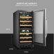 Lanbo 28 Bottle Built-in Dual Zone Compressor Wine Refrigerator, 15 Inch Wide - 1