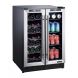 Magic Chef 24-In. French Door Wine and Beverage Cooler with Dual-Zone Cooling - 0