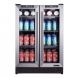 Magic Chef 24-In. French Door Wine and Beverage Cooler with Dual-Zone Cooling - 2