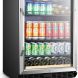 Lanbo 110 Cans 6 Bottle Under Counter Built-in Compressor Beverage Refrigerator, 24 Inch Wide - 0