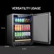 Lanbo 110 Cans 6 Bottle Under Counter Built-in Compressor Beverage Refrigerator, 24 Inch Wide - 1