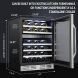 Ivation 46-Bottle Dual-Zone 24â€ Built-In Compressor Wine Cooler/Cellar Undercounter Wine Fridge - 3