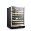 Lanbo 44 Bottle Built-in Dual Zone Compressor Wine Refrigerator, 24 Inch Wide