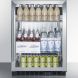 SCR610BL 24 Energy Star Commercially Approved Beverage Center W/ 5 cu. ft. Capacity 3 Adjustable Wire Shelves Temperature Alarm Automatic Defrost and Double Pane Tempered Glass Door in Stainless Steel - 1
