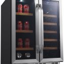 Edgestar Cwb1760fd 24" Wide 17 Bottle Wine And 53 Can Beverage Cooler - Stainless Steel