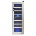 21-Bottle Dual-Zone Thermoelectric Mirrored Wine Cooler