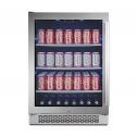 Avallon ABR241GLH Stainless Steel 24" Wide 140 Can Energy Efficient Beverage Center