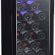 Edgestar Bwr301bl 15" Wide 30 Bottle Built-In Single Zone Wine Cooler - Black - 0