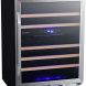 Edgestar Cwr462dz 24" Wide 46 Bottle Built-In Dual Zone Wine Cooler - Stainless Steel - 0