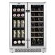 Whynter (BWB-2060FDS) Built-In French Door Dual Zone Wine Refrigerator Beverage Center - 0