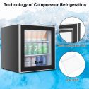 ZOKOP US JC-46 AC115V/60Hz 1.6Cu.Ft/46L/60CAN Beverage Refrigerator Black