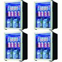 Danby 95 Can Free Standing Beverage Center Mini Fridge w/ Glass Door (4 Pack)
