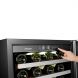 LanboPro 24" 44 Bottle Stainless Steel Dual Zone Compressor Wine Cooler - 2