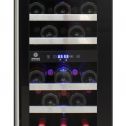 28-Bottle Dual-Zone Wine Cooler (Black)