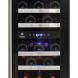 28-Bottle Dual-Zone Wine Cooler (Black) - 0