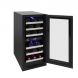 28-Bottle Dual-Zone Wine Cooler (Black) - 2