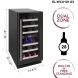28-Bottle Dual-Zone Wine Cooler (Black) - 3
