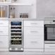 Ivation 31-Bottle 15â€ Built-In Compressor Wine Cooler/Cellar Undercounter Wine Fridge Stainless Steel Accents - 2