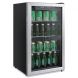 Alera 3.4 Cu. Ft. Beverage Cooler, Stainless Steel/Black - 0