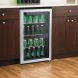 Alera 3.4 Cu. Ft. Beverage Cooler, Stainless Steel/Black - 2