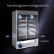 Beverage Merchandiser Refrigerator - KITMA 44.8 Cu.Ft 2 Sliding Glass Doors Display Beverage Cooler with LED Lighting for Restaurants,33Â°F - 38Â°F - 3