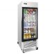 Single Glass Door Merchandiser Freezer - KITMA 19.1 Cu.Ft Merchandiser Display Case with LED Lighting for Restaurants, 0Â°F - 8Â°F - 0