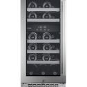Avallon AWC151DZLH Stainless Steel 15" Wide 23 Bottle Capacity Dual Zone Wine Cooler