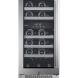 Avallon AWC151DZLH Stainless Steel 15" Wide 23 Bottle Capacity Dual Zone Wine Cooler - 0