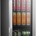 Lanbo 70 Cans Under Counter Built-in Compressor Beverage Cooler, 15 Inch Wide