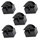 HQRP 5-Pack QP2-4.7 4.7 Ohm 1-Pin PTC Starter / Start Relay Replacement for Sunbeam SBWC033A1S Wine Cooler plus HQRP Coaster