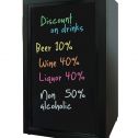 Beverage Cooler With Writing Board Door