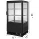 VEVOR 2 cu. ft. Commercial Countertop Display Refrigerator 58L Beverage Display Cooler Drink Show Case - 1