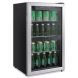 Alera 3.4 Cu. Ft. Beverage Cooler, Stainless Steel/Black - 0