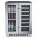 Titan 24 inch 60 Cans and 21 Bottles Built-in Dual Zone Wine Cooler and Beverage Cooler, Roller Glide Wooden Shelves, Memory Temp Function, Door-Left-Open Alarm&High Temp Alarm - 0