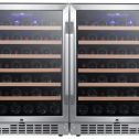 Edgestar Cwr532szdual 47" Wide 106 Bottle Built-In Side-By-Side Wine Cooler - Stainless