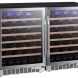 Edgestar Cwr532szdual 47" Wide 106 Bottle Built-In Side-By-Side Wine Cooler - Stainless - 1